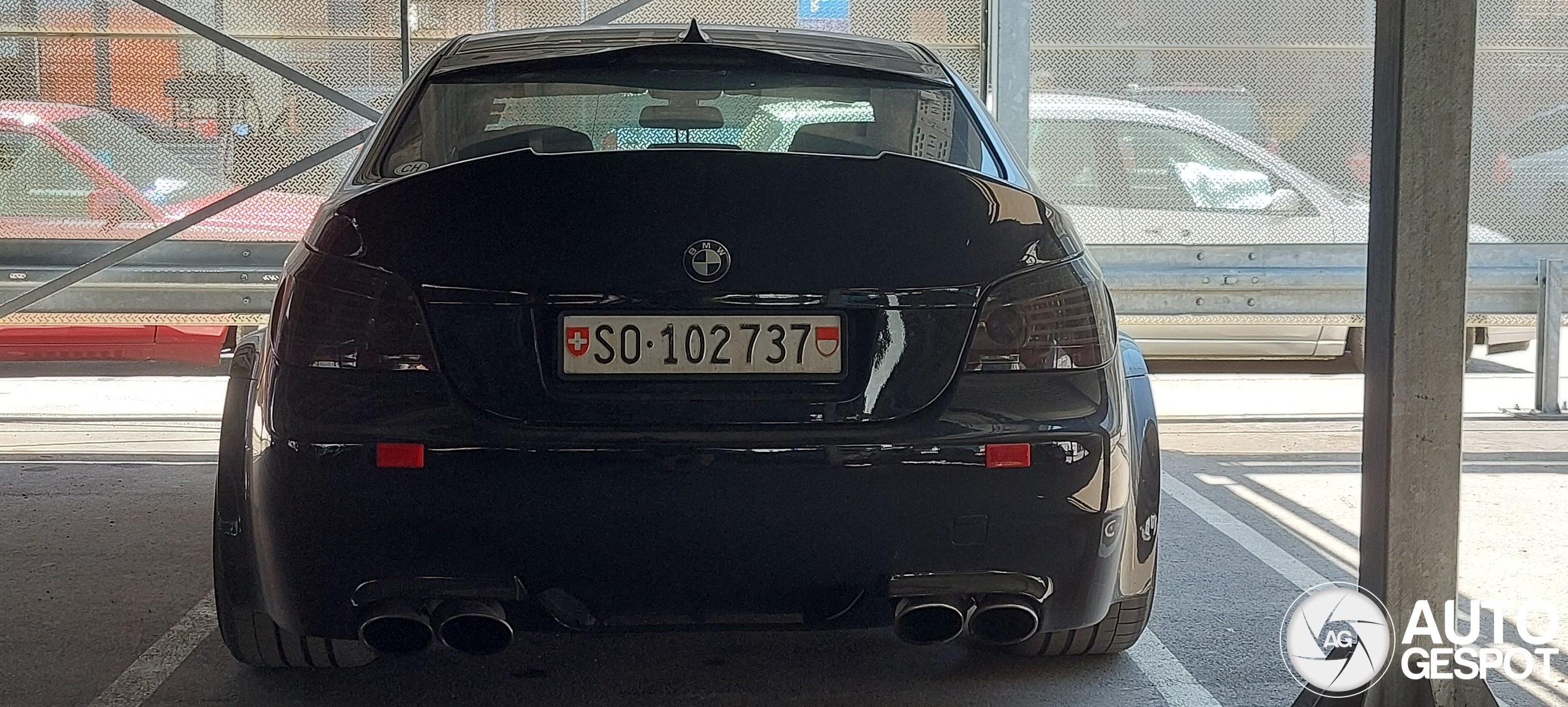 BMW E60 Rear View